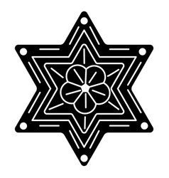 Star Of David Flower Cut-out