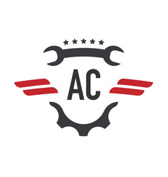 Initial Letter Ac Auto Repair Logo Design