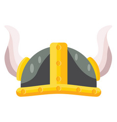 Viking Helmet On A White Background