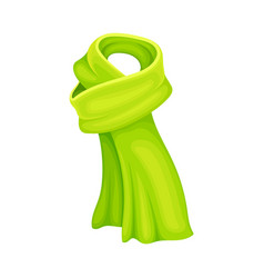 Green Winter Scarf As Seasonal Neckwear