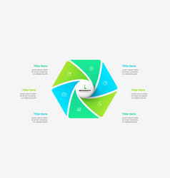 Hexagon Divided Into 6 Parts With Central Circle