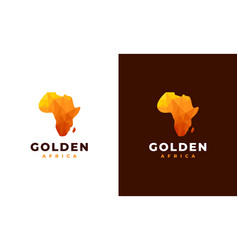 Gold Africa Map Logo Designs Template African