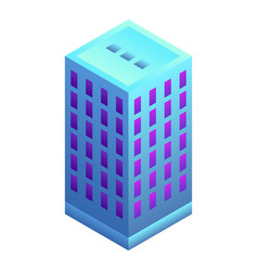 Office Building Icon Isometric Style