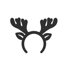 Reindeer Horns Mask Icon Christmas Horns