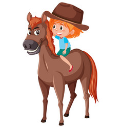 A Cowgirl Riding Horse