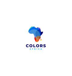 Colorful Africa Map Logo Template African Logo