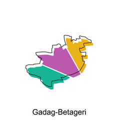 Gadag Betageri City Of India Map