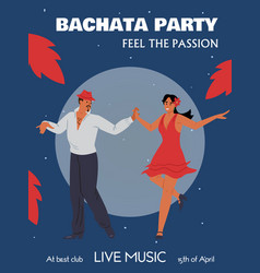 Bachata Dance Party Advertising Banner Or Flyer