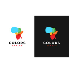 Colorful Africa Map Logo Template African Logo