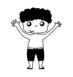 Cute Boy Shirtless Drawing Icon