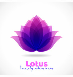 Lotus Logotype Water Lily Icon Isolated Flower