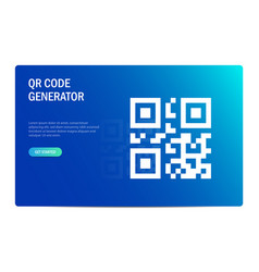 Qr Code Generate Concept Template For Cloud