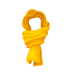 Yellow Winter Scarf As Seasonal Neckwear