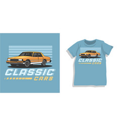 Classic Car Tshirt Design