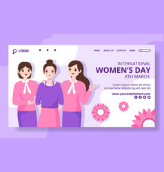 International Women Day Social Media Landing Page