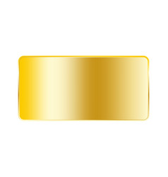 Gold Rectangle Button With Frame