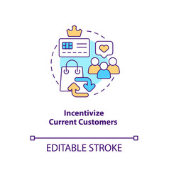 Incentivize Current Customers Concept Icon