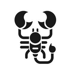 Scorpion Black Glyph Icon