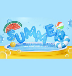 3d Summer Balloon Background