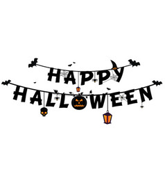 Happy Halloween Writing Banner