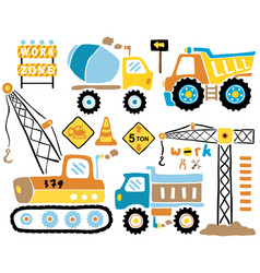 Set Of Hand Drawn Construction Elements Cartoon