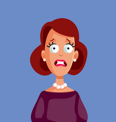 Stressed Woman Having A Panic Reaction From