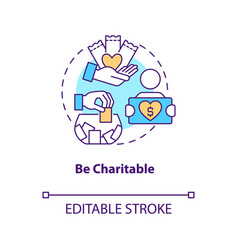 Use Charitable Involvement Concept Icon