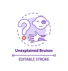 Unexplained Bruises Concept Icon