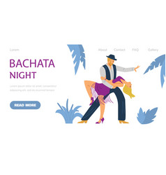 Web Page Template For Bachata Night In Dance Club