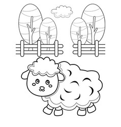 Animal Sheep Coloring Pages