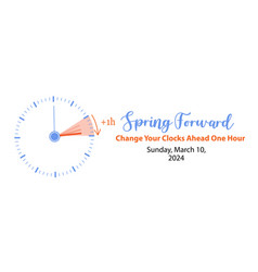 Spring Forward 2024 Banner Alarm Clock Set