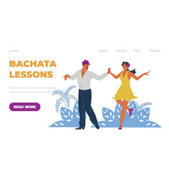 Bachata Dance Lessons And Classes Website Layout