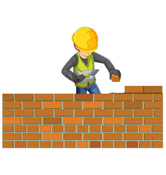 Construction Worker Cartoon Character