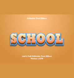 School Editable Text Effect