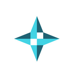 Star Blue Stylish Logo Icon