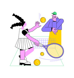 Tennis Camp Abstract Concept