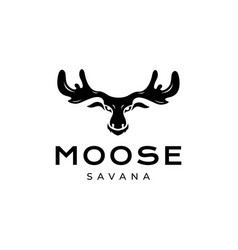 Head Deer Moose Logo Design