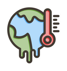 Global Warming Thick Line Filled Colors