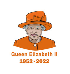 Queen Elizabeth Suit 1952 2022 Face Orange