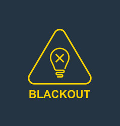 Blackout Icon Turning Off The Lights