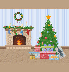 Christmas Interior Depicting A Festive