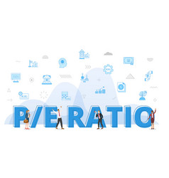 Pe Ratio Business Concept With Big Words