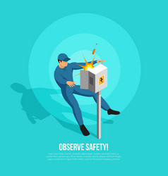 Observe Safety Isometric Background