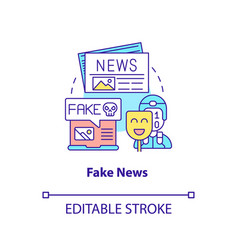 Fake News Concept Icon