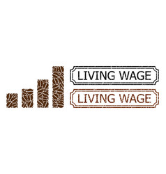 Living Wage Distress Seals With Notches And Bar