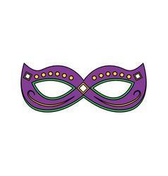 Mardi Gras Mask With Jewelry Decoration Festive