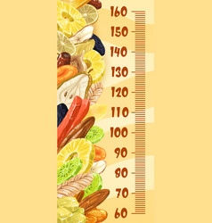 Dried Fruits And Snacks Kids Height Chart Ruler