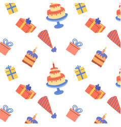 Birthday Anniversary Seamless Background