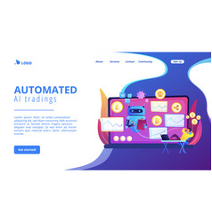 Crypto Trading Bot Concept Landing Page