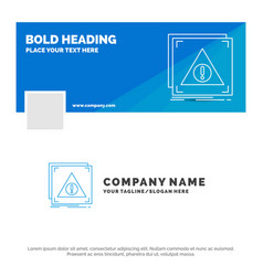 Blue Business Logo Template For Error Application